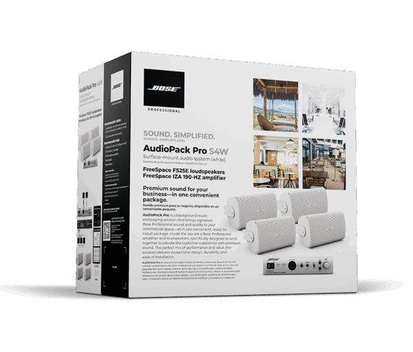 Bose AudioPack Pro S4W – äänijärjestelmäpaketti, valkoinen