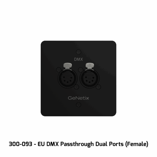 ChamSys GeNetix DMX Passthrough 2 × naaras EU – seinäpaneeli