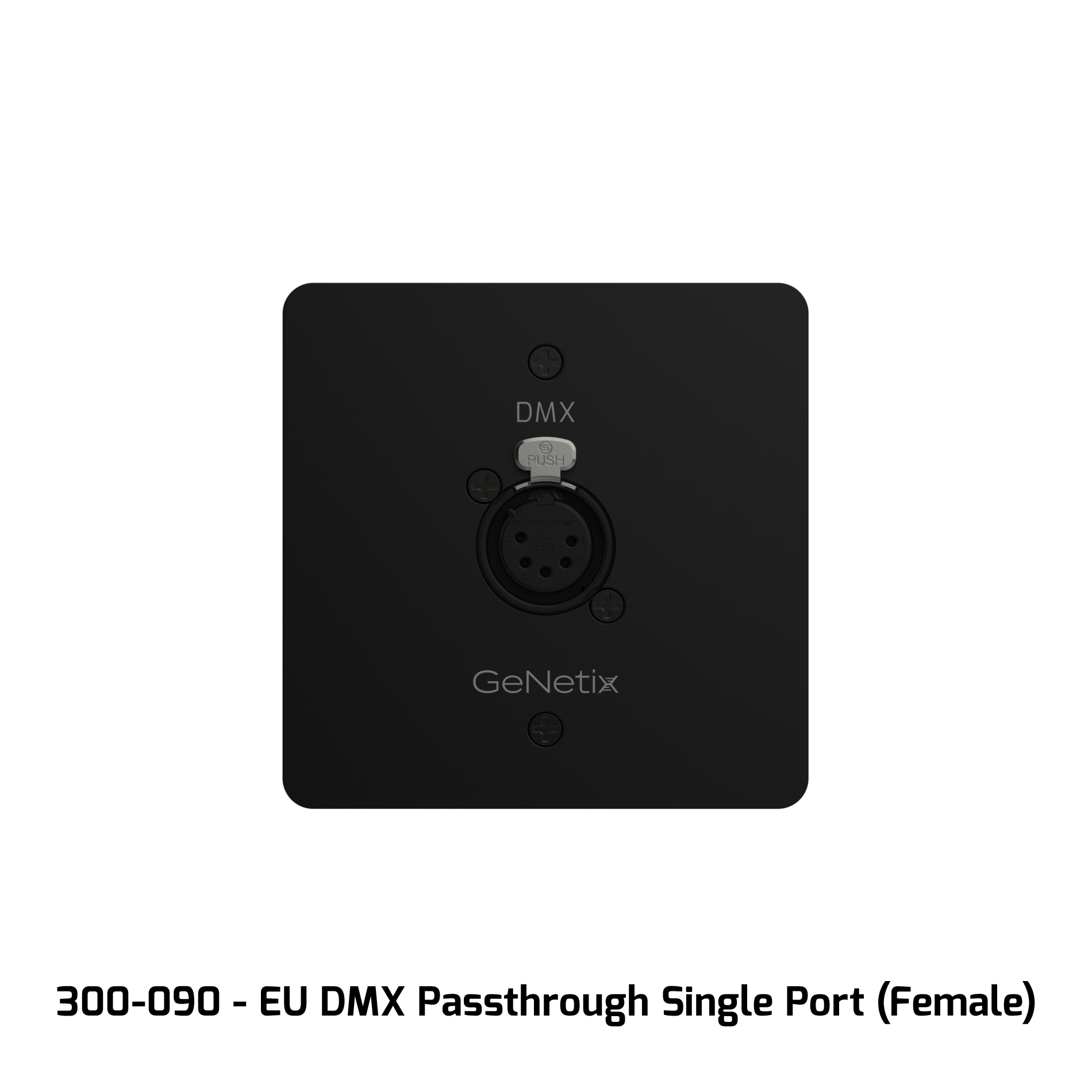 ChamSys GeNetix DMX Passthrough 1 × naaras EU – seinäpaneeli