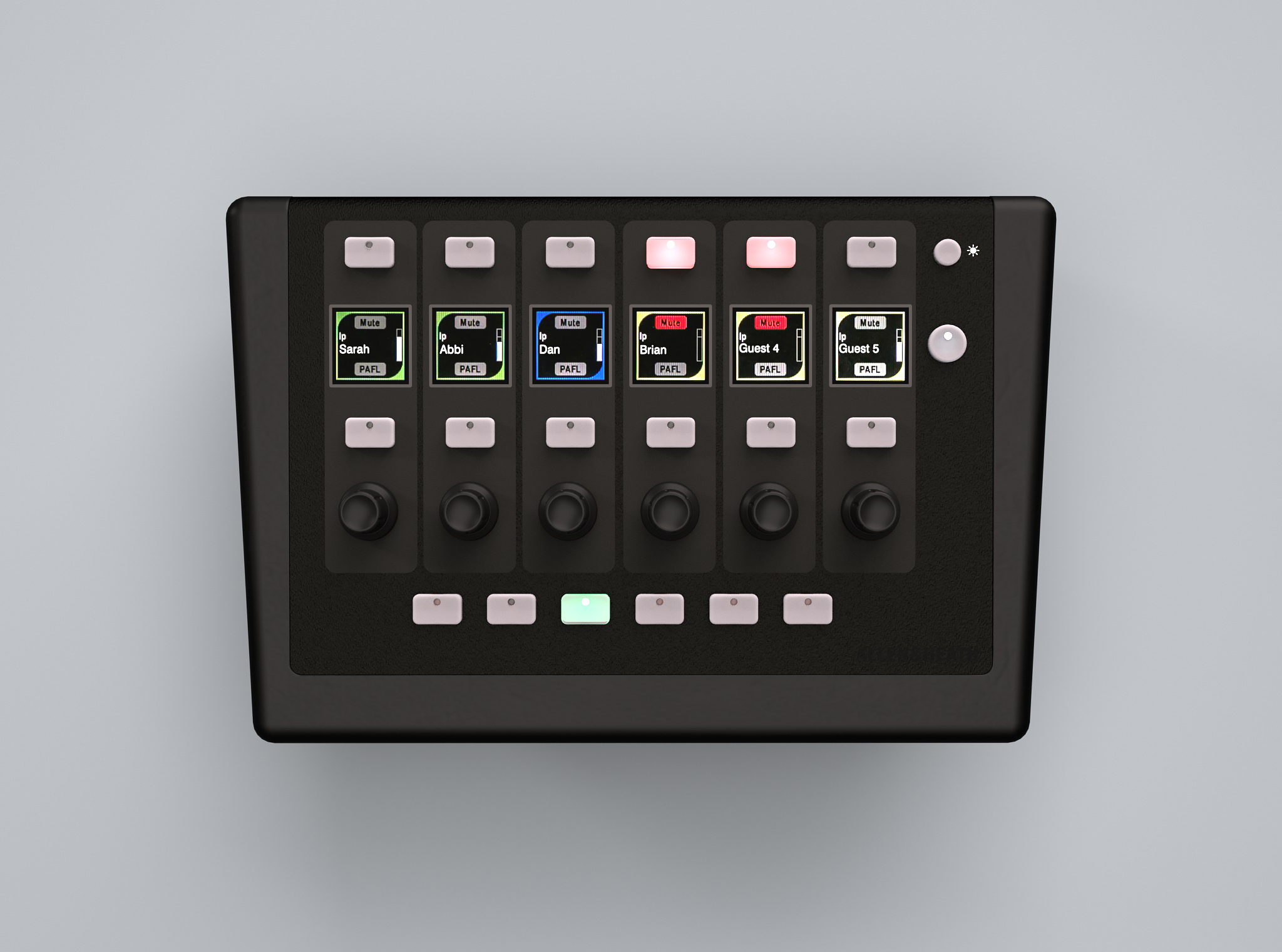 Allen & Heath IP6 – kauko-ohjain, 6 kiertonuppia