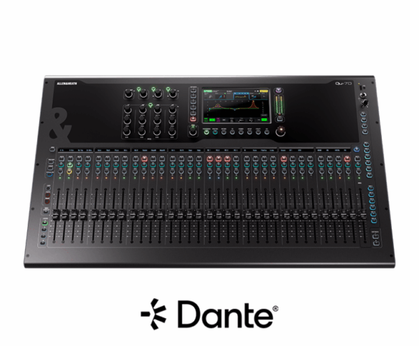 Allen & Heath Qu-7D – digitaalimikseri, 32 tuloa ja Dante
