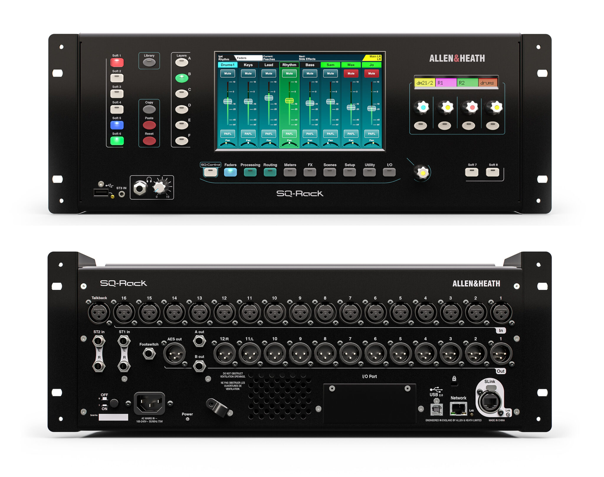 Allen & Heath SQ-Rack – 48-kanavainen räkkimikseri
