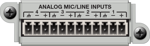 Symetrix 4 Channel Analog In Card – 4 kanavan tulokortti