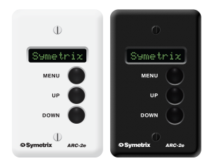 Symetrix ARC-2e – valikkopohjainen seinäohjain, musta