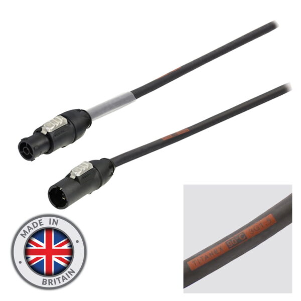 Prolight powerCON TRUE1 TOP H07RN-F 2 m – virran linkkikaapeli