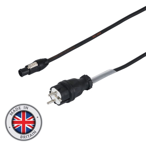 Prolight Schuko / powerCON TRUE1 TOP 2 m – virtakaapeli