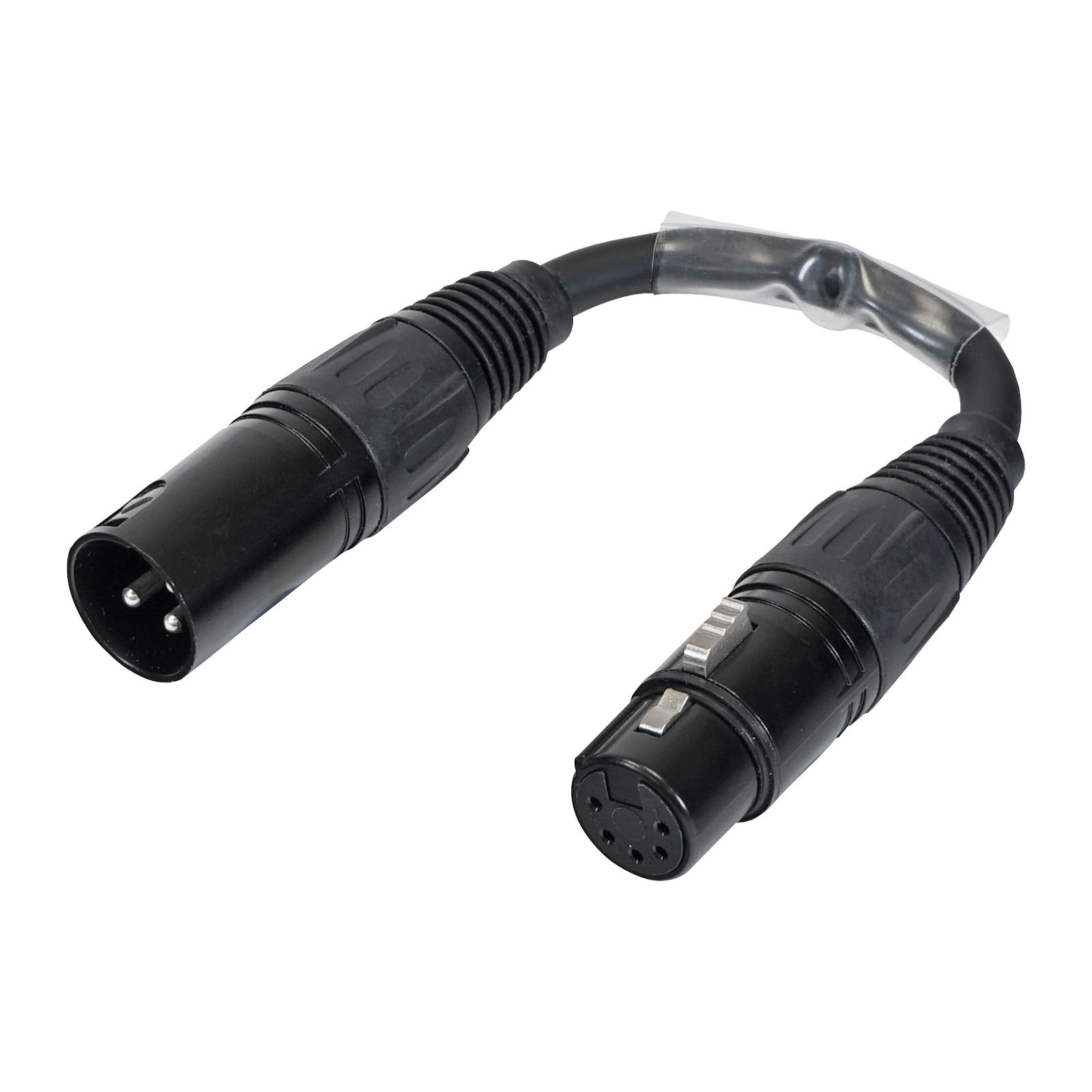 LEDJ DMX Adaptor 3-pin uros / 5-pin naaras – DMX-adapteri