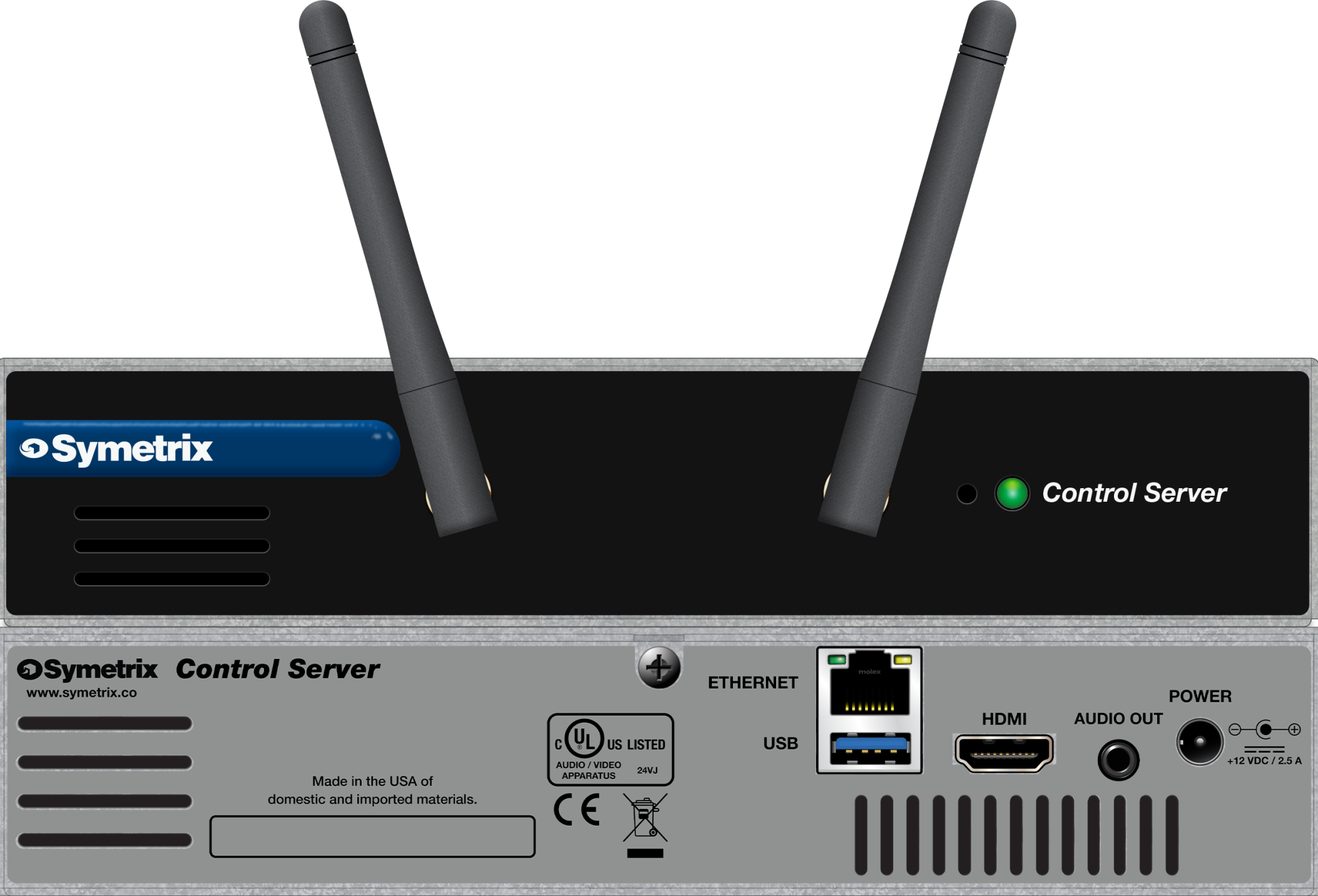 Symetrix Control Server – ohjauspalvelin selainohjaukseen