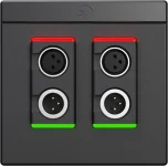 Symetrix xIO XLR 2x2, musta, US – Dante-seinäpäätepiste