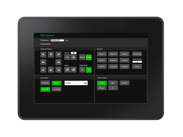 Symetrix T-7 Glass – 7 tuuman kosketusnäyttöohjain (PoE+)