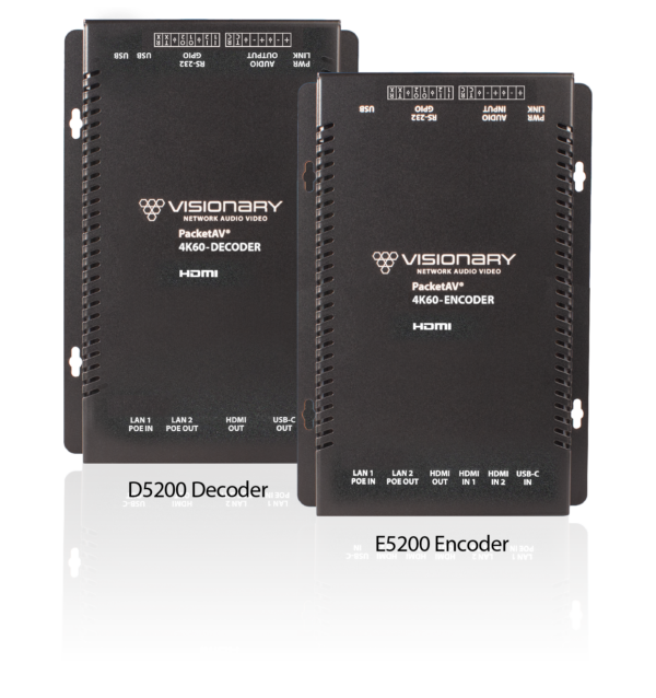 Visionary D5200 – AV over IP -vastaanotin, HDMI + USB-C