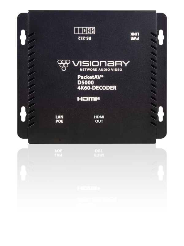 Visionary D5000 – AV over IP -vastaanotin (4K60 4:4:4)