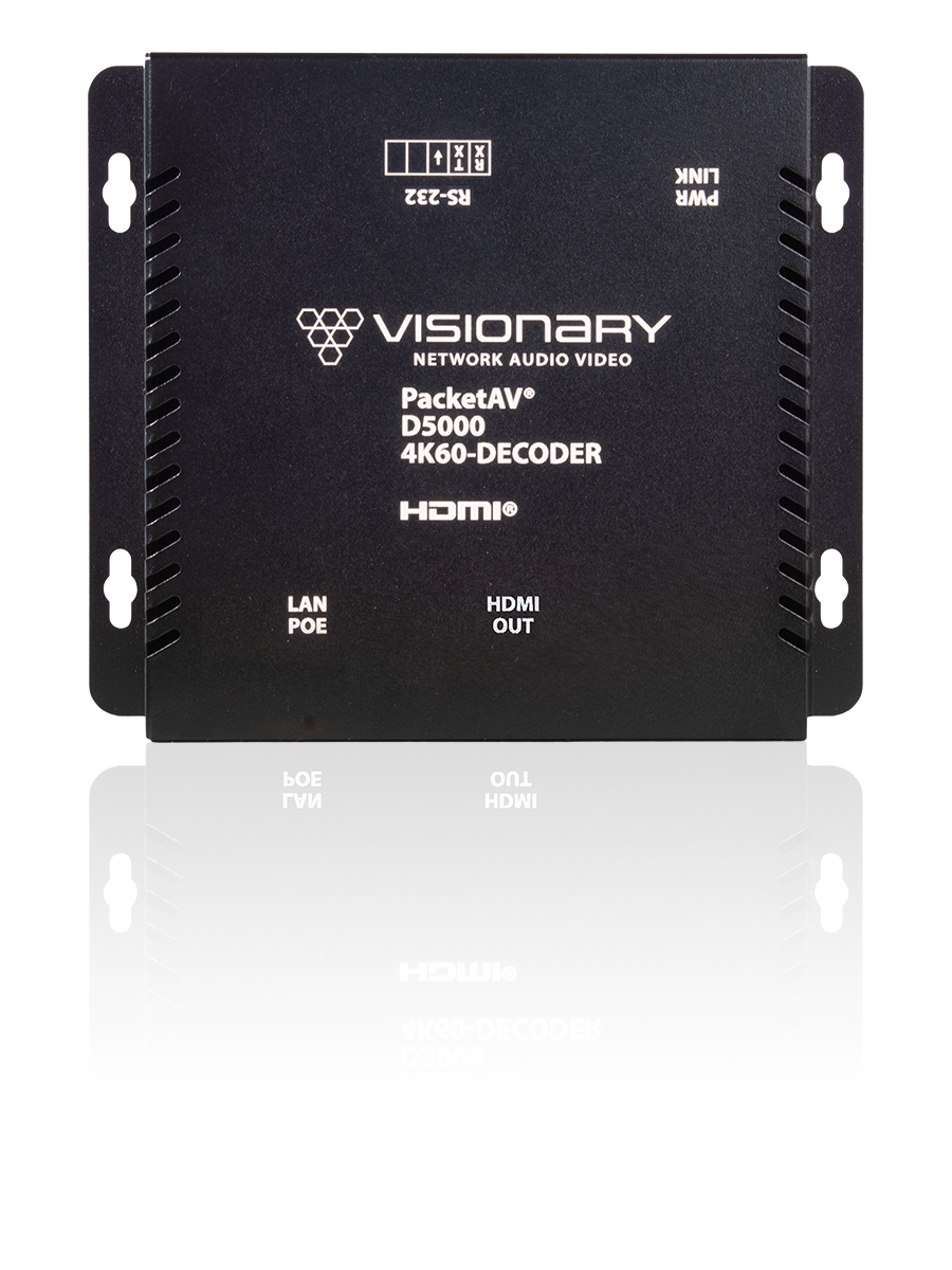 Visionary D5000 – AV over IP -vastaanotin (4K60 4:4:4)