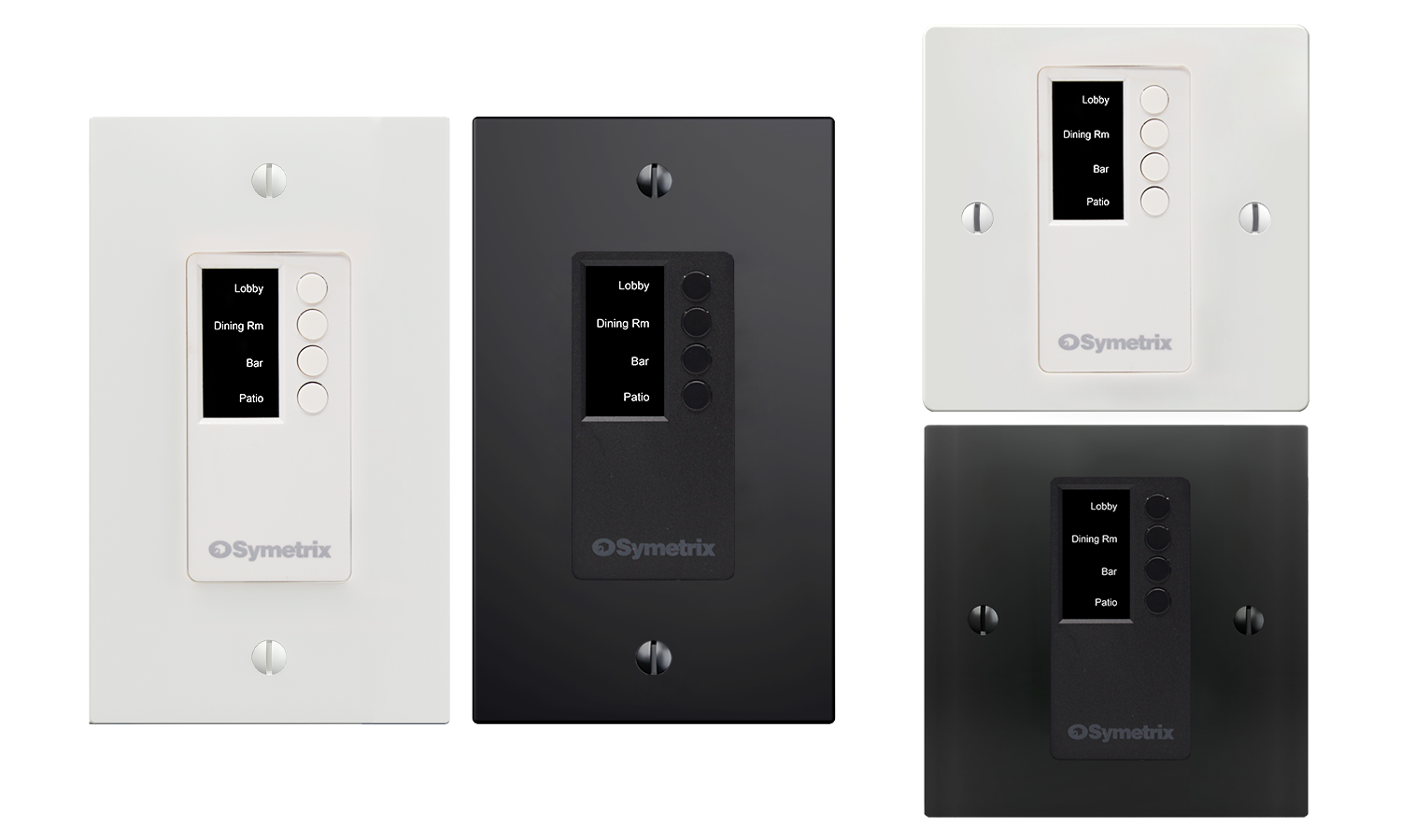 Symetrix W1 – IP-seinäohjain, kiertonuppi, musta