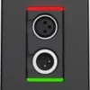Symetrix xIO XLR 1x1, musta, UK – Dante-seinäpäätepiste