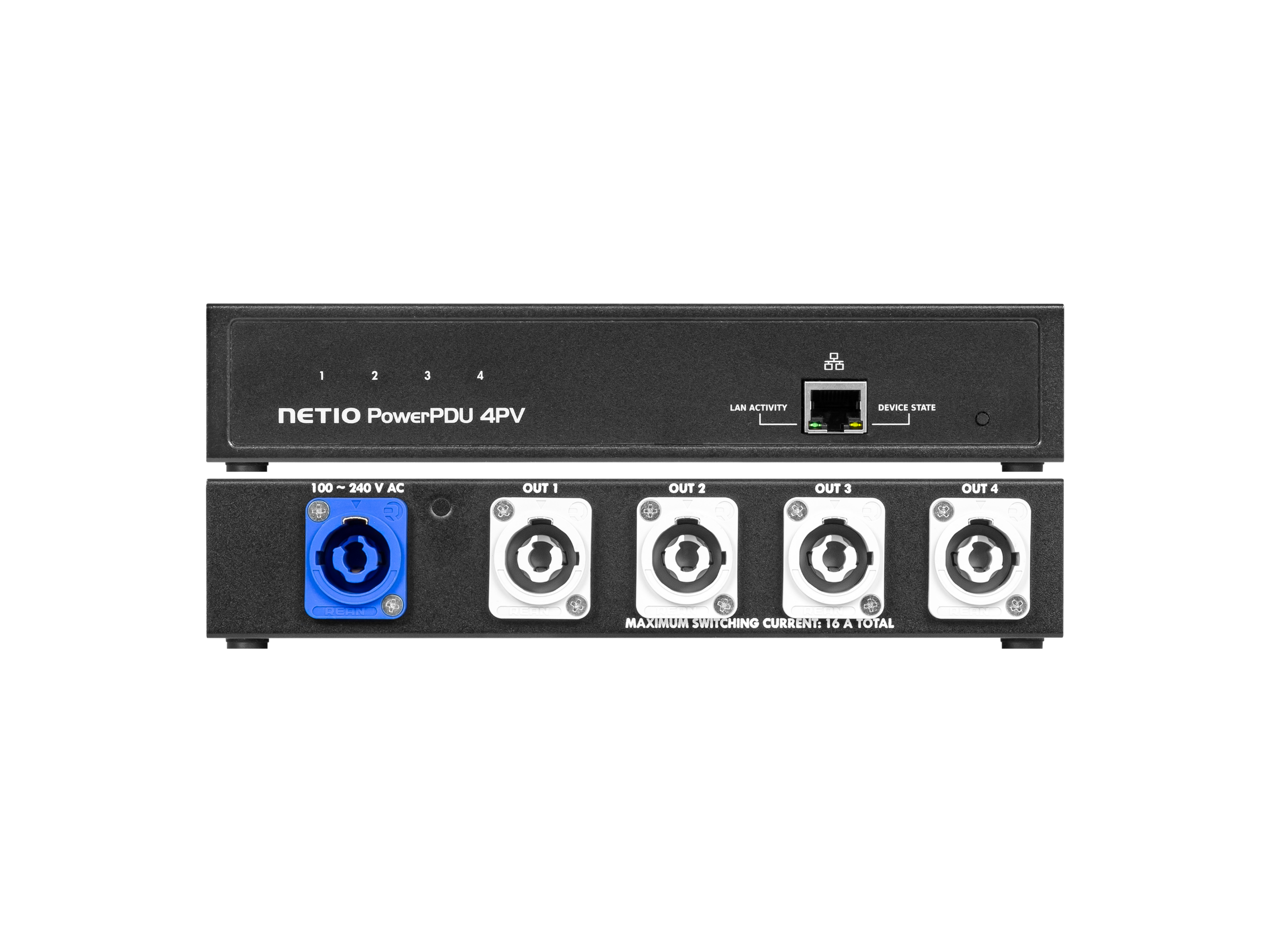 NETIO PowerPDU 4PV – älykäs PDU, 4 × powerCON