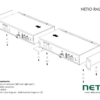 NETIO RM2 – 19″ 1U-räkkikiinnike kahdelle PowerPDU:lle