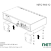 NETIO RM3 vertical – PowerPDU-kiinnike räkin pystykiskoon
