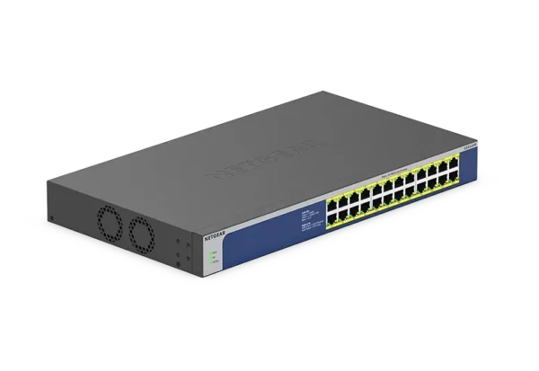 NETGEAR GS524PP – 24-porttinen hallitsematon PoE+-kytkin, 300 W