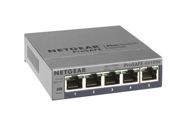 NETGEAR GS105E – 5-porttinen Easy Smart -kytkin