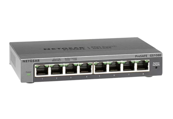 NETGEAR GS108E – 8-porttinen Easy Smart -kytkin
