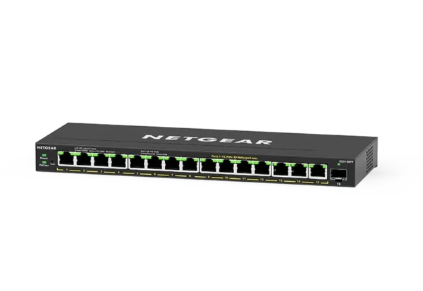 NETGEAR GS316EP – kevythallittava 16-porttinen PoE+-kytkin