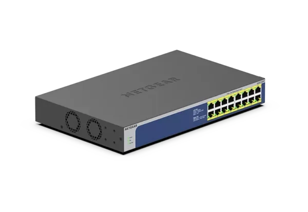 NETGEAR GS516PP – 16-porttinen hallitsematon PoE+-kytkin, 260 W