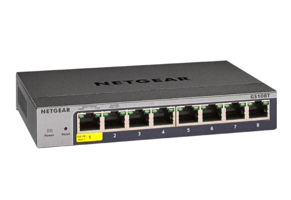 NETGEAR GS108T – 8-porttinen smart-hallittava kytkin