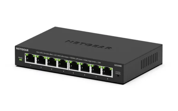 NETGEAR GS308E – 8-porttinen Easy Smart Essentials -kytkin