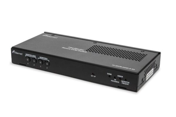 FiberNet FIS-SKVM-22HDDPD – tietoturvallinen dual head -KVM 2:2