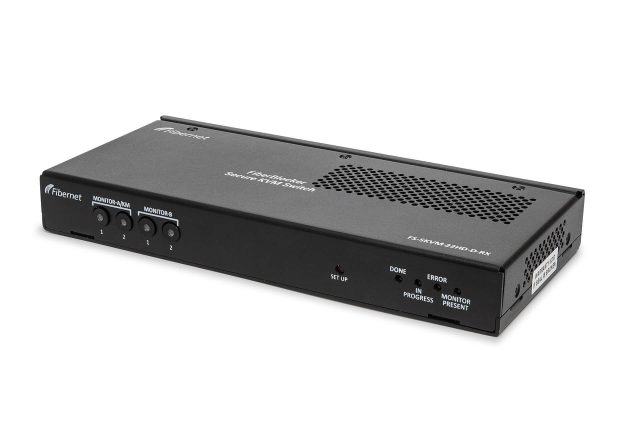 FiberNet FIS-SKVM-22HDDPD – tietoturvallinen dual head -KVM 2:2