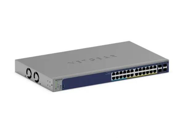 NETGEAR GS728TXUP – 24-porttinen smart PoE++-kytkin, 4 × SFP+