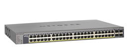 NETGEAR GS752TP – 48-porttinen smart PoE+-kytkin, 380 W