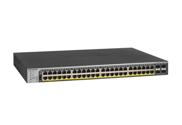 NETGEAR GS752TPP – 48-porttinen smart PoE+-kytkin, 760 W