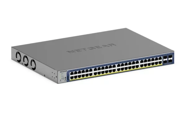 NETGEAR GS752TXP – 48-porttinen smart PoE+-kytkin, 4 × SFP+