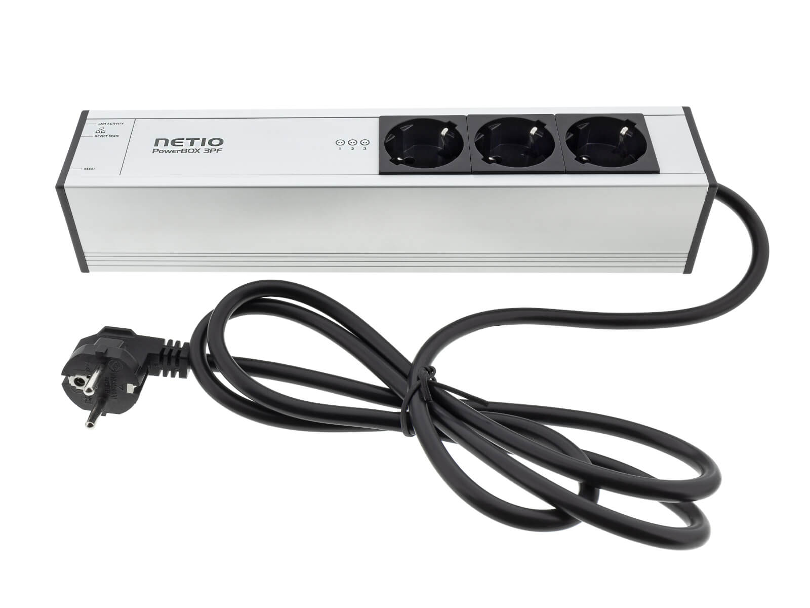 NETIO PowerBOX 3PF – älykäs virtakisko, 3 × Schuko