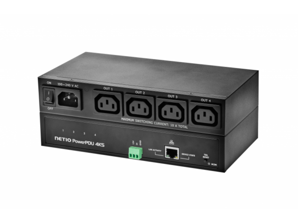 NETIO PowerPDU 4KS – mittaava PDU, 4 × C13, ilman virtajohtoa