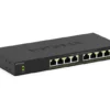 NETGEAR GS308LP – 8-porttinen hallitsematon PoE+-kytkin, 60 W