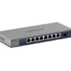 NETGEAR GS108X – 8-porttinen hallitsematon kytkin, 10G SFP+