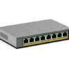 NETGEAR GS108EPP – 8-porttinen Easy Smart PoE+-kytkin, 123 W