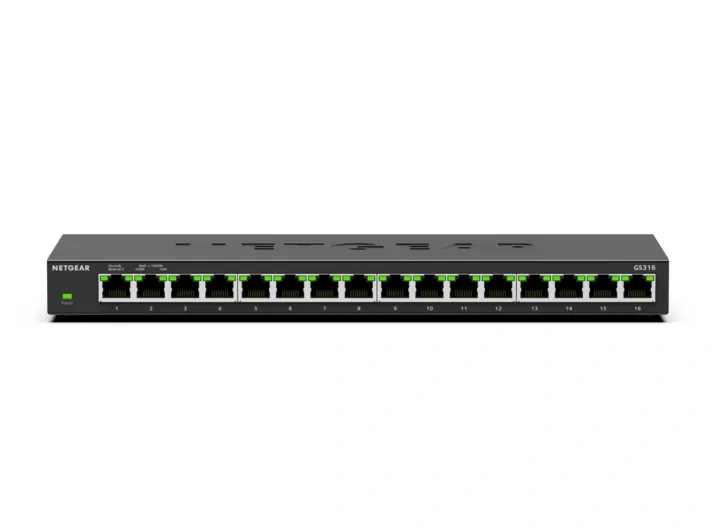 NETGEAR GS316 – 16-porttinen hallitsematon Essentials-kytkin