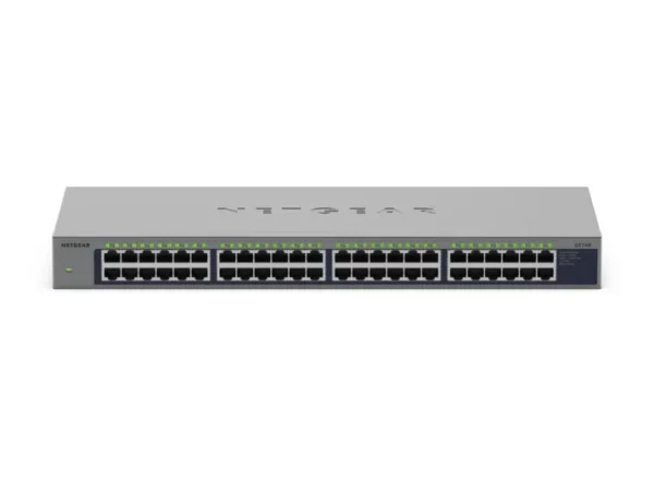 NETGEAR GS748 – 48-porttinen hallitsematon räkkikytkin