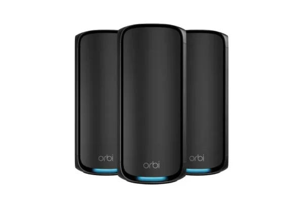 NETGEAR Orbi RBE973SB – WiFi 7 -mesh-järjestelmä, musta (3 kpl)