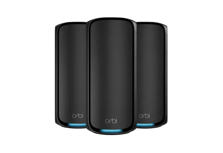 NETGEAR Orbi RBE973SB – WiFi 7 -mesh-järjestelmä, musta (3 kpl)
